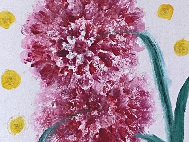 Pink Splotch Flower