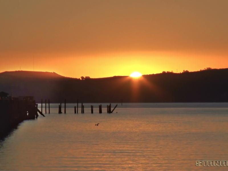 Sun rise Richmond Bay.