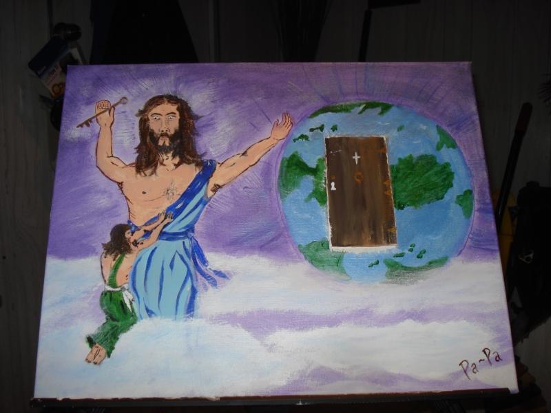 Jesus Giving Man the Key to Life