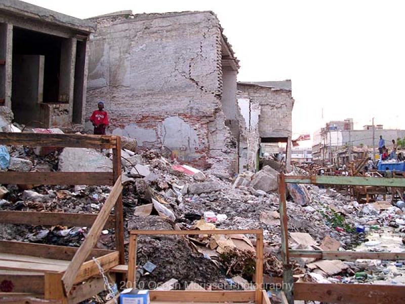 "Boy atop the rubble", 2010