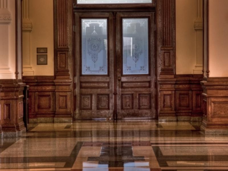 Purchasing Office Door Inside Texas Capitol Building