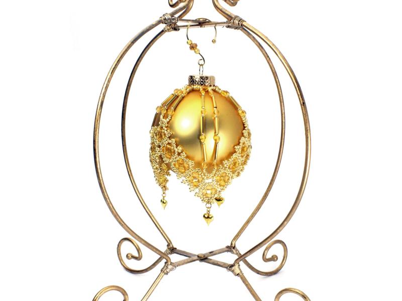 "Victorian Romance" Beaded Ornament