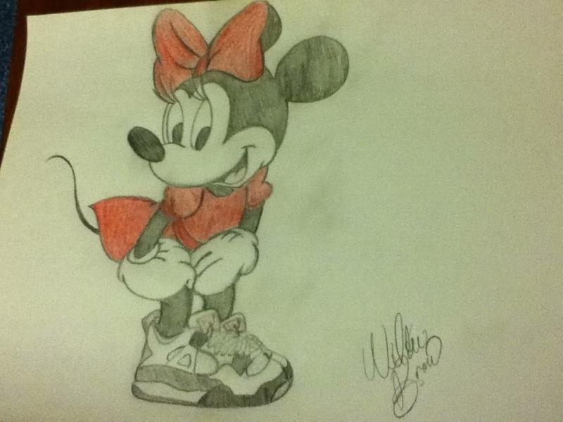 Minne Mouse with Jordan's 