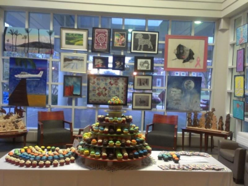 1st Annual Exhibit The awards reception at Adventist Hinsdale Hospital even included a cupcake display created by the granddaughter of one of the hospital volunteers.