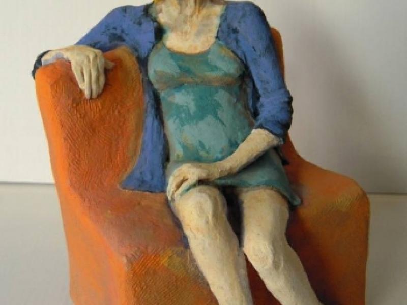 9th Annual Exhibit Seated Woman