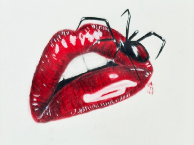 9th Annual Exhibit Lips and Spider