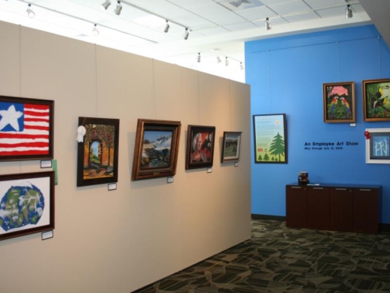 7th Annual Exhibit Employee artwork professionally displayed in the depARTures Gallery of Reno-Tahoe Airport