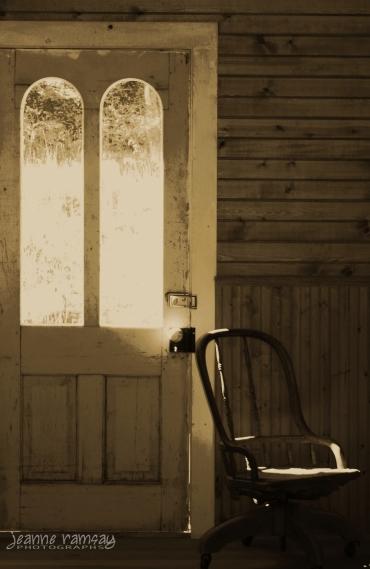 Chair in the doorway
