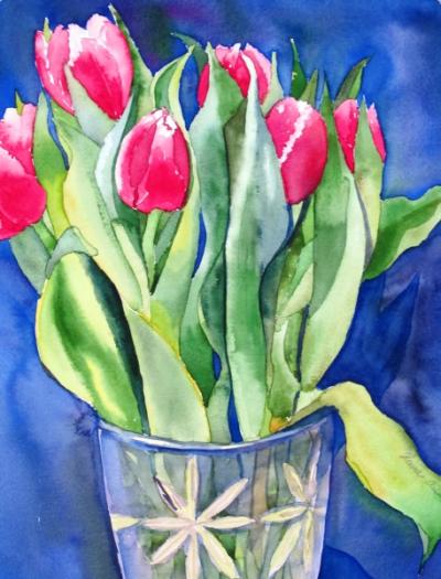 Midnight tulips
