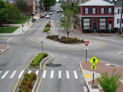 Roundabout in Richmond, VA