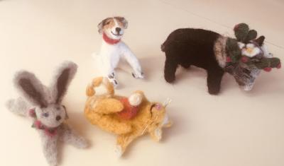 Needle Felted Sculptures