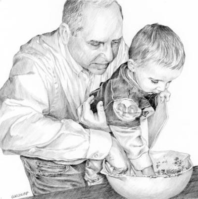 Licking The Bowl With GrandDad
