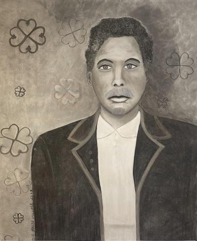 Charcoal drawing of The Honorable Samuel N. Nuckles, SC House of Representatives Member from 1868-1872 (My Great-Great-Great-Grandfather) by Toya Bonita Wallace.  
