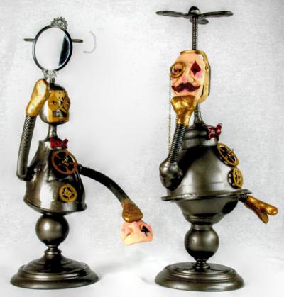 Steampunk sculptures