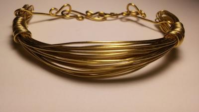 Brass Wire Works Cuff Bracelet 