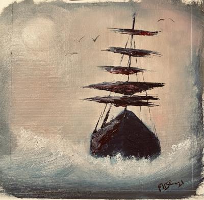 Ghost Ship - oil on canvas