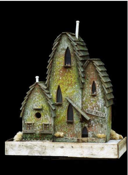 Unique Custom Birdhouse replica of historic building in Montclair, CA 