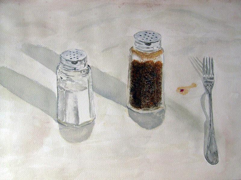 Shakers, Food Stain, Fork