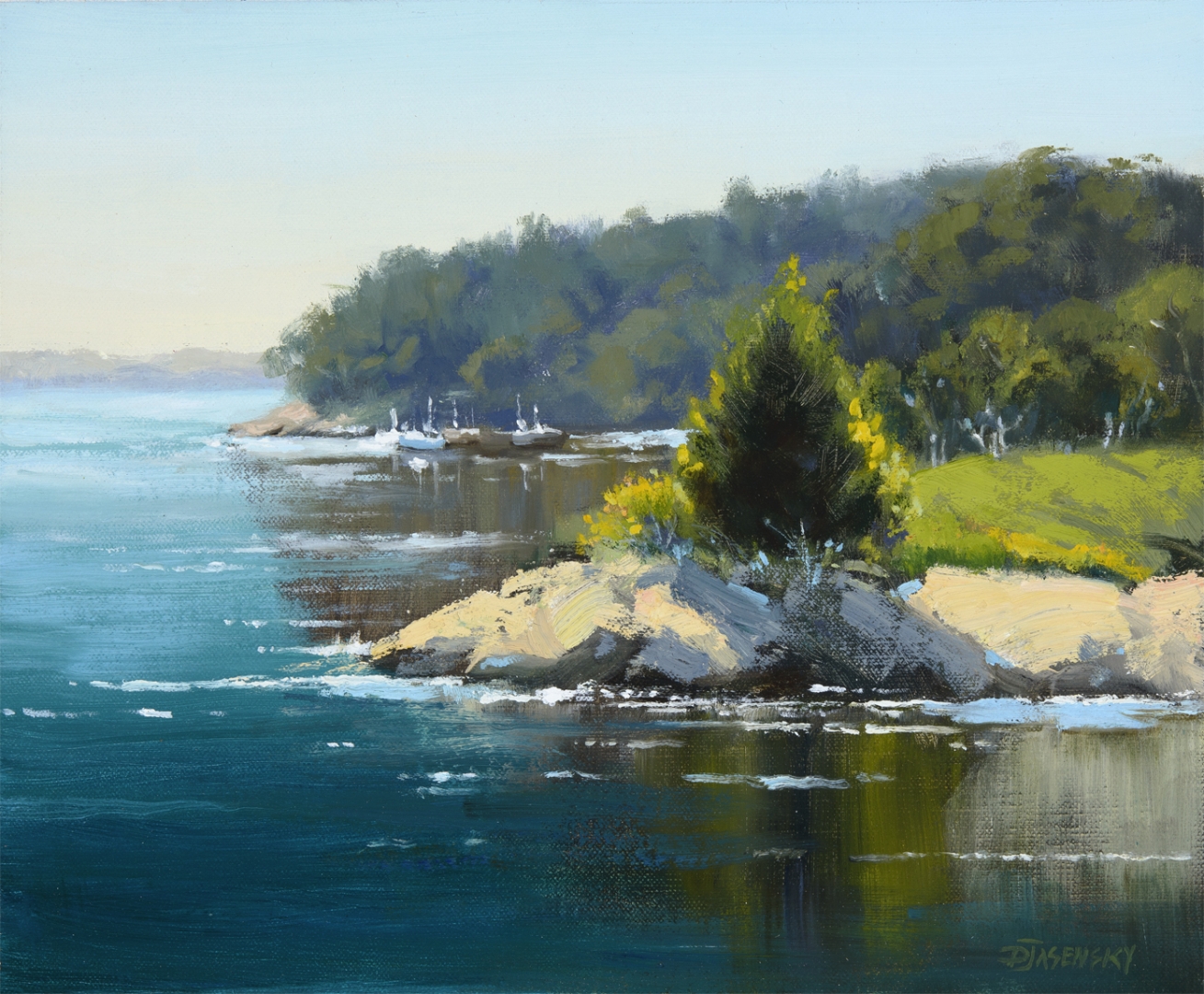 Painting of Penobscot Bay in Camden, Maine