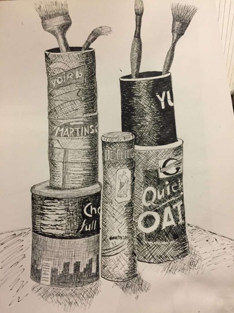 Cans & brushes