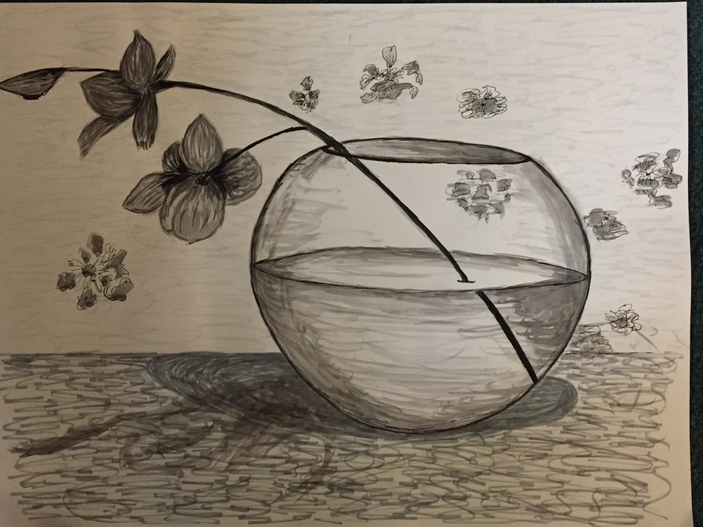 Fishbowl & flower