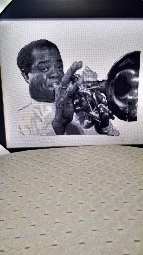 Hand Stitched Louis Armstrong
