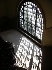 Light on the Library Stairs
