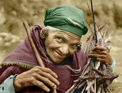 Woman in Manali, India
