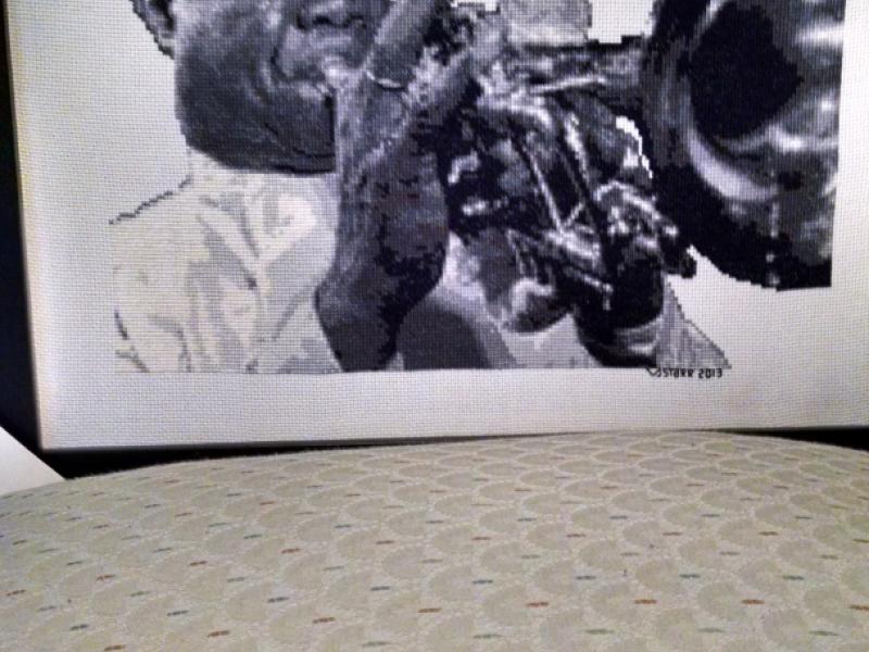 Hand Stitched Louis Armstrong