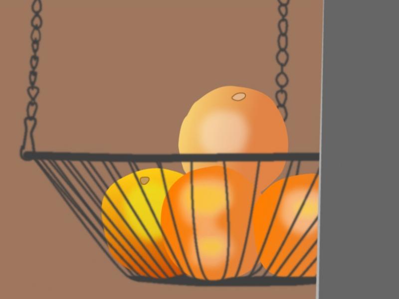 Oranges in Basket