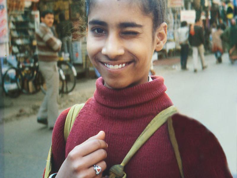Sikh boy in New Delhi