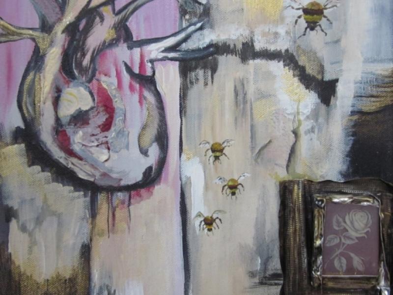 12th Annual Exhibit Bumblebees with heart