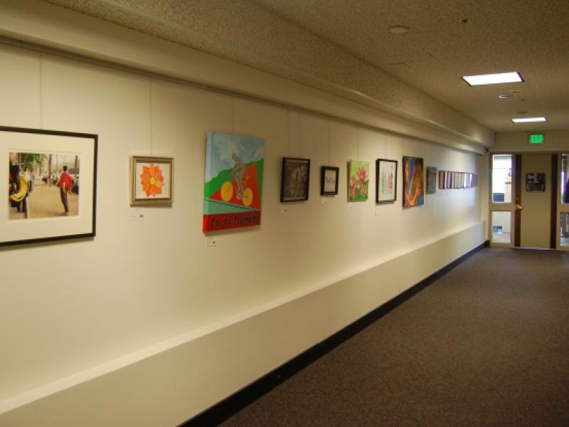 6th Annual Exhibit One of the hallways featuring employee artwork in the Tacoma Municipal Building