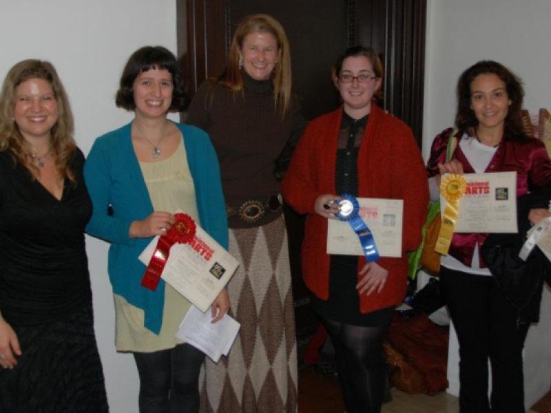 12th Annual Exhibit 2011 Professional Award Winners with Amie Potsic, Art in City Hall Program and Jackie Szafara, Executive Director of the NAP