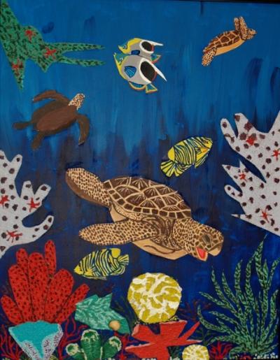 Turtles in a Coral Reef