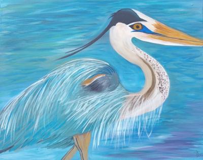 birds, blue heron, spirit, by Dawn Cooper, moonscribe