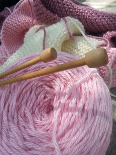 Knitting in Pink
