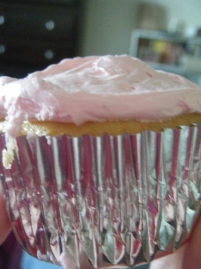 Frosted Pink Cupcake