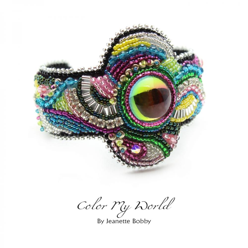7th Annual Exhibit "Color My World" Beaded Cuff