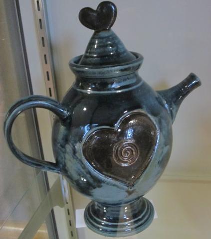 10th Annual Exhibit Heart Teapot