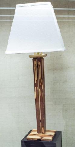 5th Annual Exhibit Cedar Table Lamp
