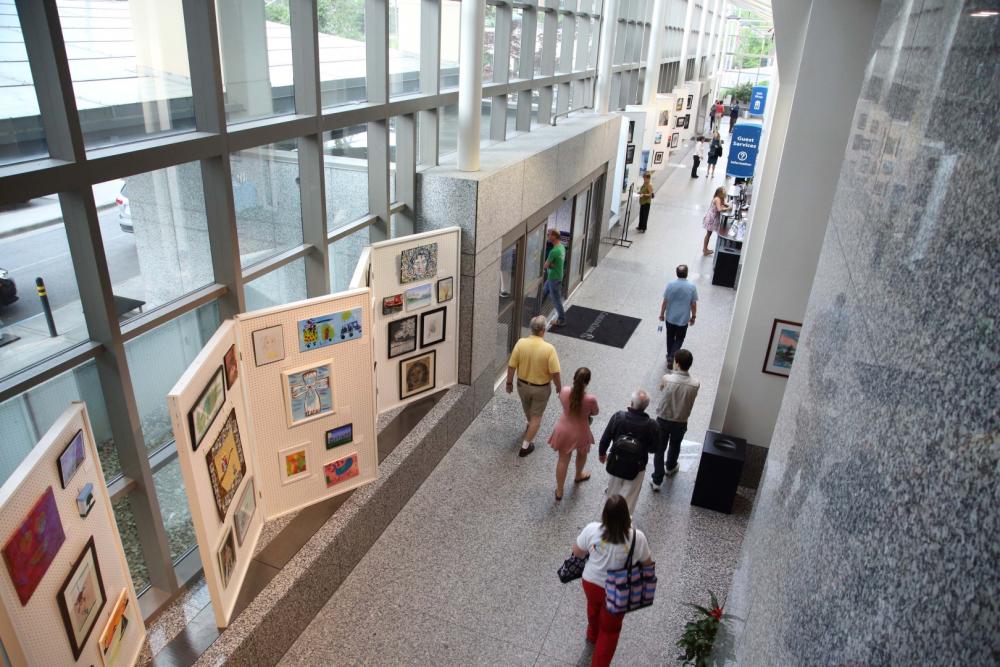 5th Annual Exhibit Carilion Roanoke Memorial Hospital Lobby prior to the awards reception.