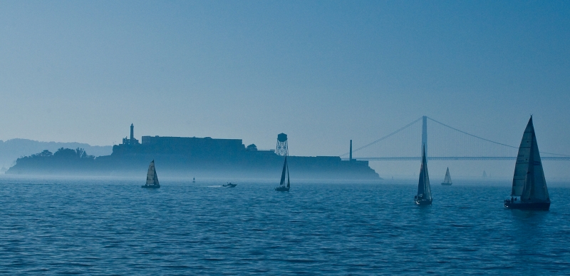 Sailing Alcatraz and the Golden Gate