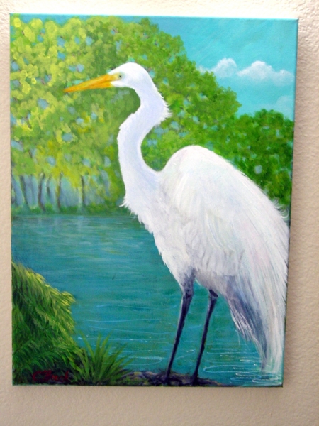 Great Egret in Laguna de Santa Rosa
