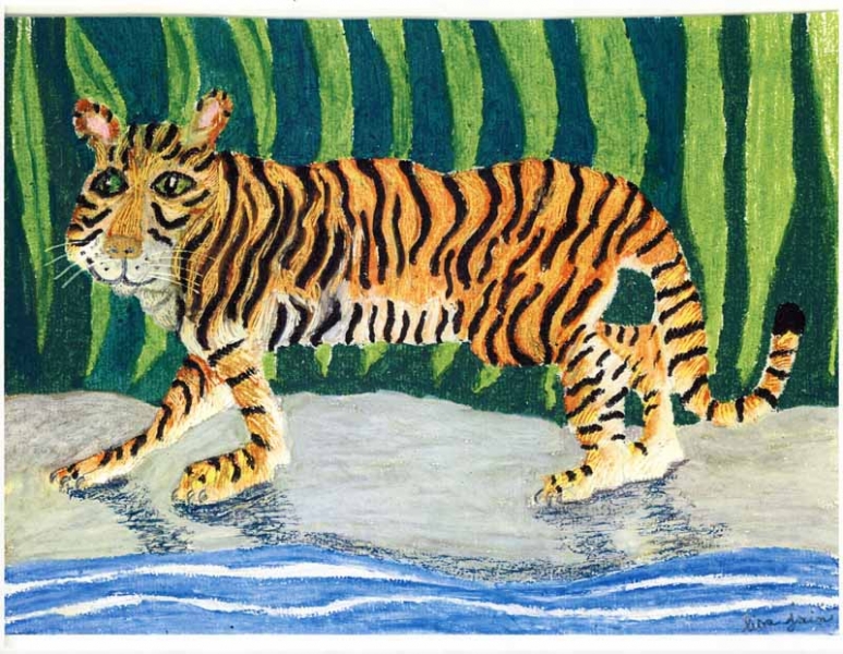 Tiger By The Stream